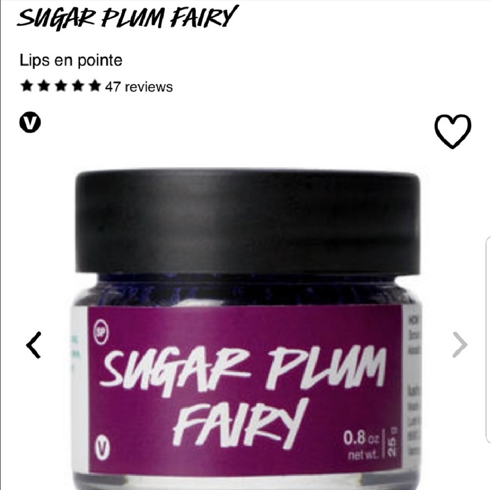 🌟2xHP⭐SUGAR PLUM FAIRY DISCONTINUED Xmas Lush Lip Scrub NWT - Picture 2 of 8